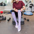 Purple Stripes Cotton Energy Socks